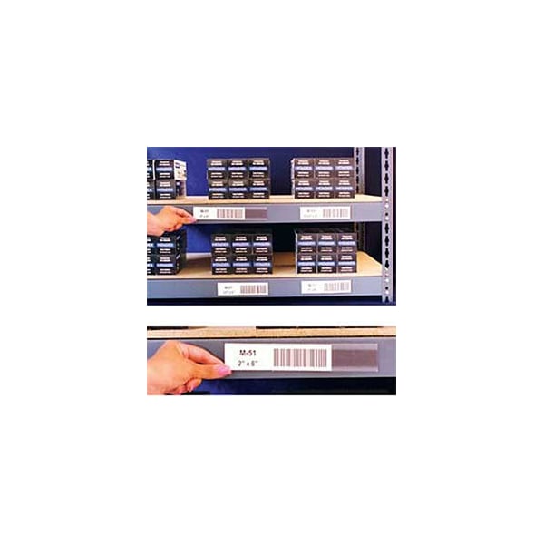 Self Adhesive Label Holders, 6W X 1H, 12PK